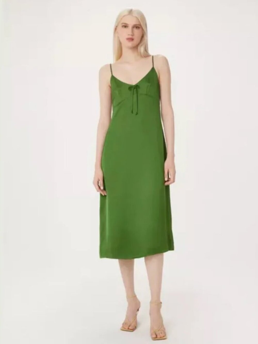 Frank And Oak Olive Slip Dress Size L